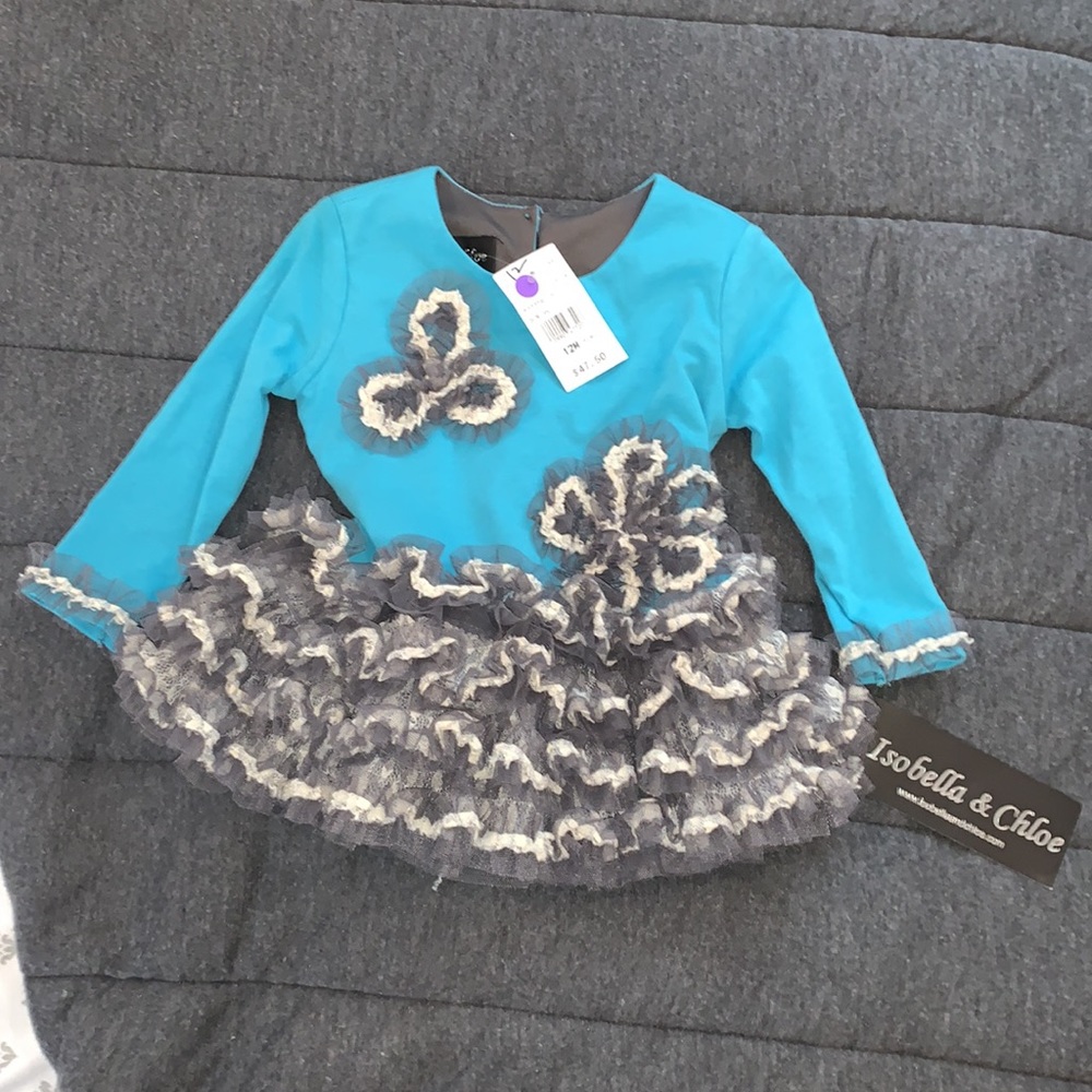 New girl beautiful ruffle shirt boutique Isobella & Chloe - Picture 2 of 6